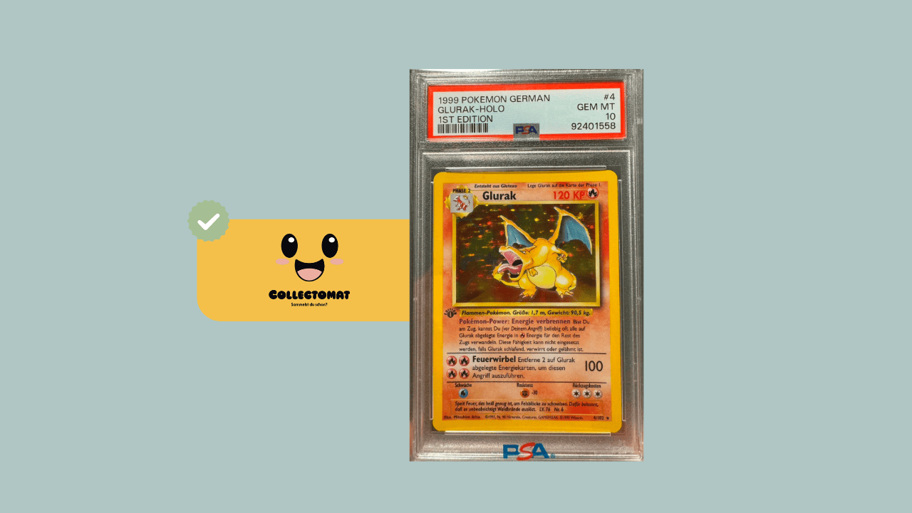 german first edition pokemon cards PSA 8 NM - MT Charizard 1. Edition, Base Set