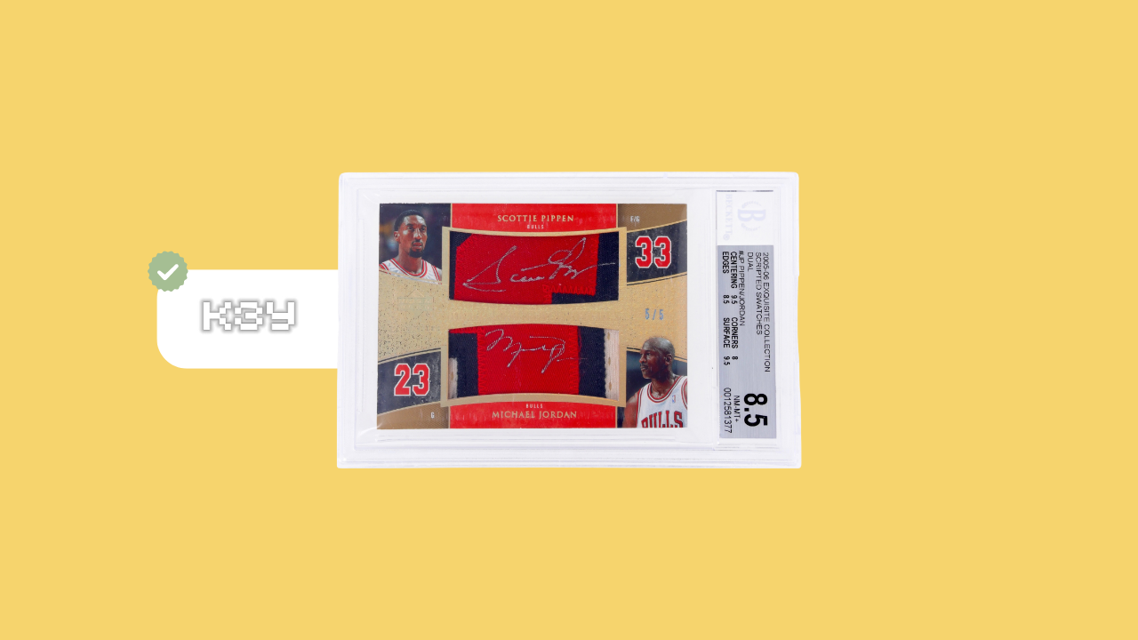 Jordan/Pippen 2005 Exquisite Collection Dual Scripted Auto